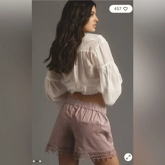 Maeve Embellished Boxer Shorts - Picture 3 of 4